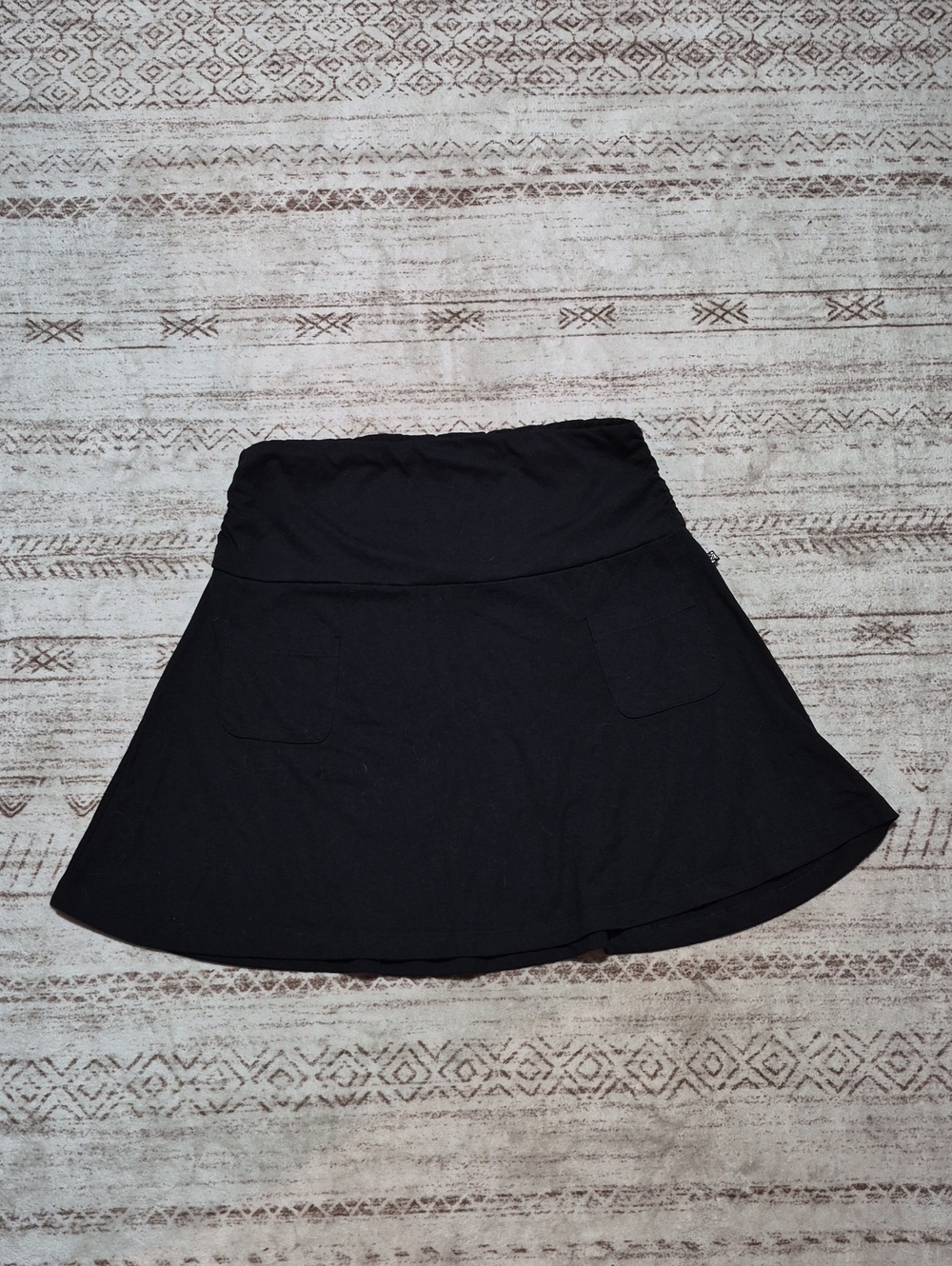 La Vie En Rose Black Circle Skater Skirt